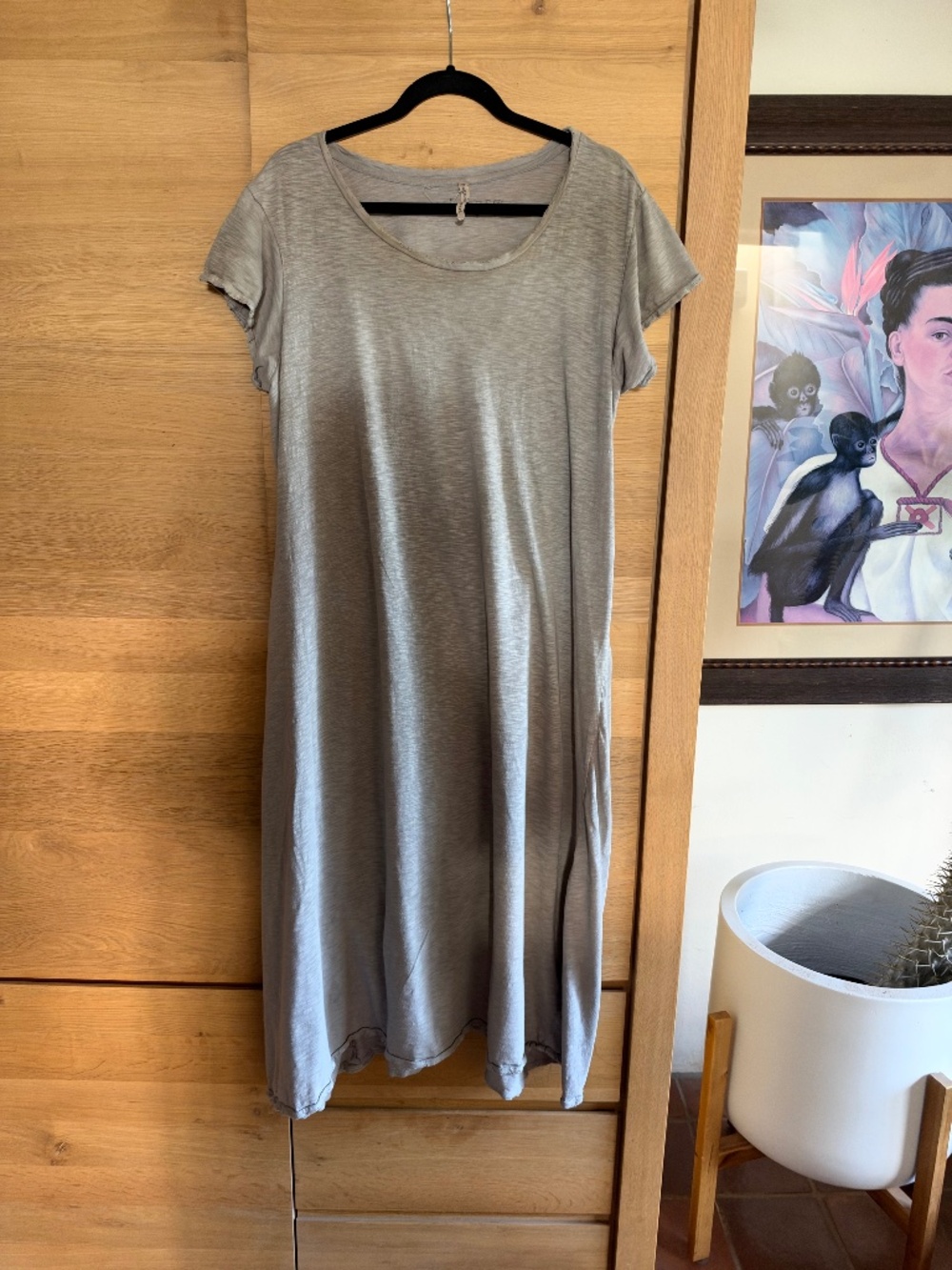 PEARL MAGNOLIA Gray Cotton Maxi